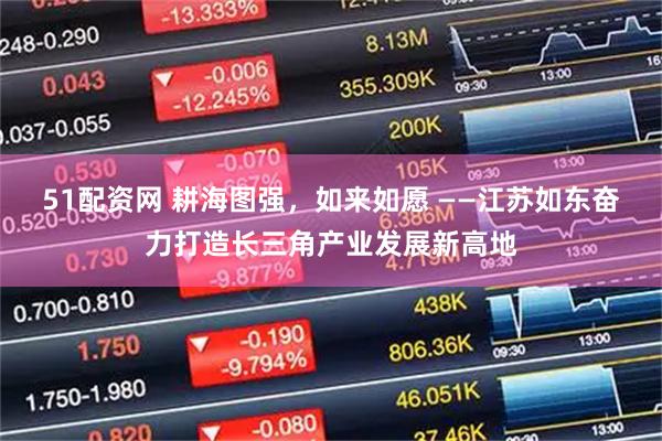 51配资网 耕海图强，如来如愿 ——江苏如东奋力打造长三角产业发展新高地